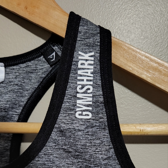 Gymshark Adapt Black Ombre Dip Dye Seamless Racer Back Sports Bra - Picture 4 of 7